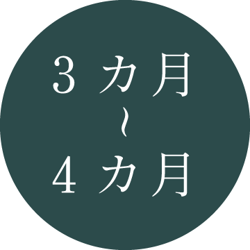 3カ月〜4カ月